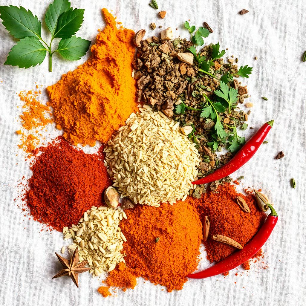 Especias indias seleccionadas